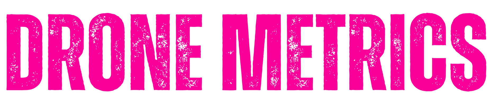 A logo with the picture of a drone, and underneath, the name "Drone Metrics" and the streamline: Aerial Surveying and Drone Mapping